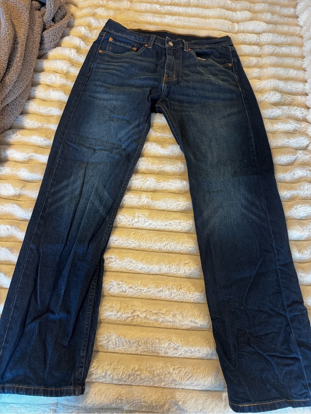 Levi's Men's 505 Dark Blue Bootcut Jeans 32x30